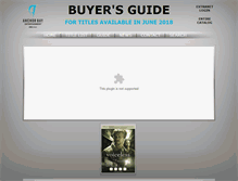 Tablet Screenshot of buyersguide.anchorbayentertainment.com